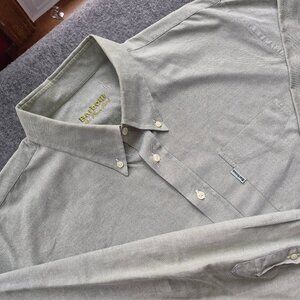 Barbour Reg Fit Oxford Button Down Shirt Mens XL Muted Green Long sleeve